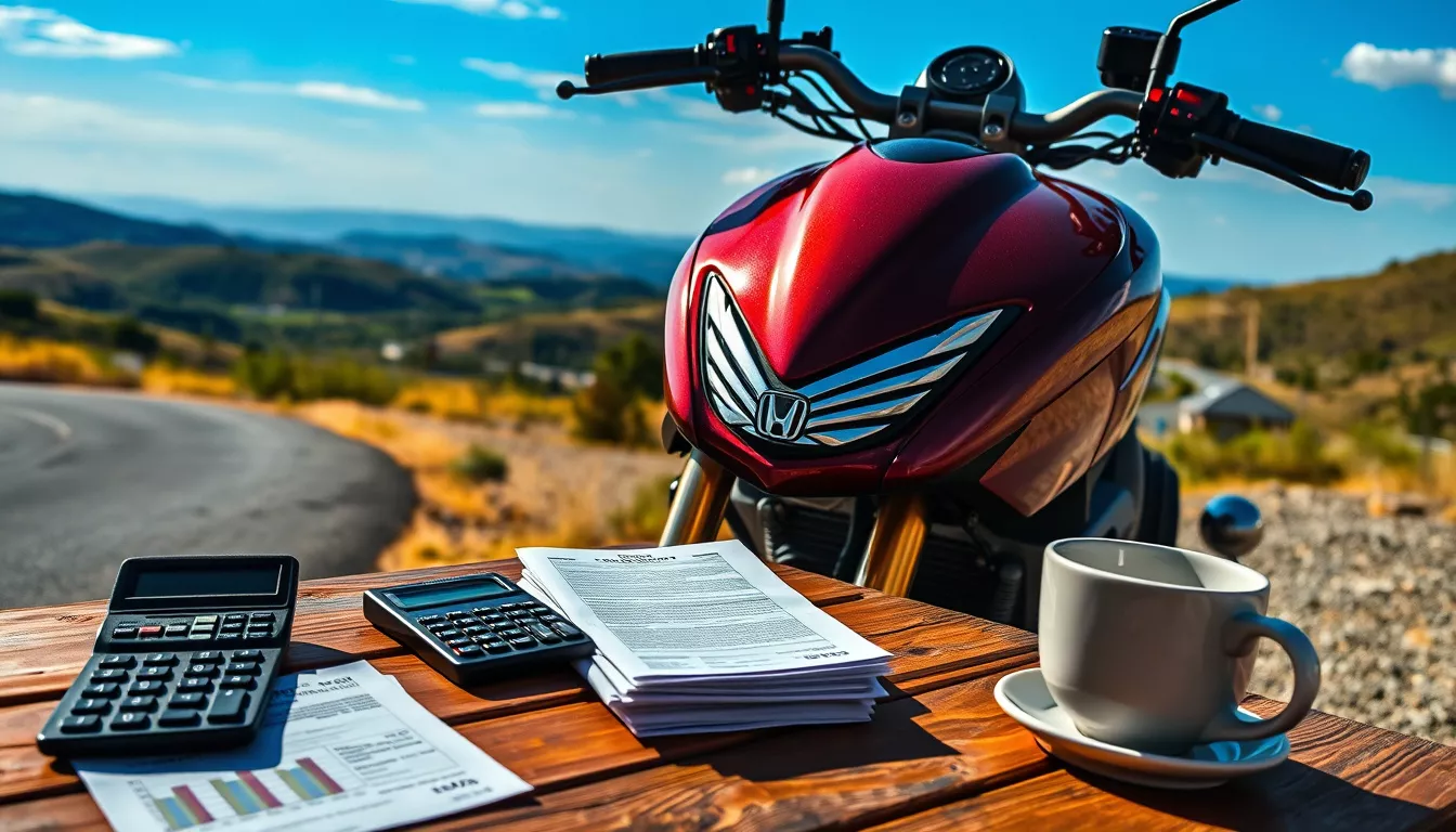 Quanto sai uma moto financiada na Honda?