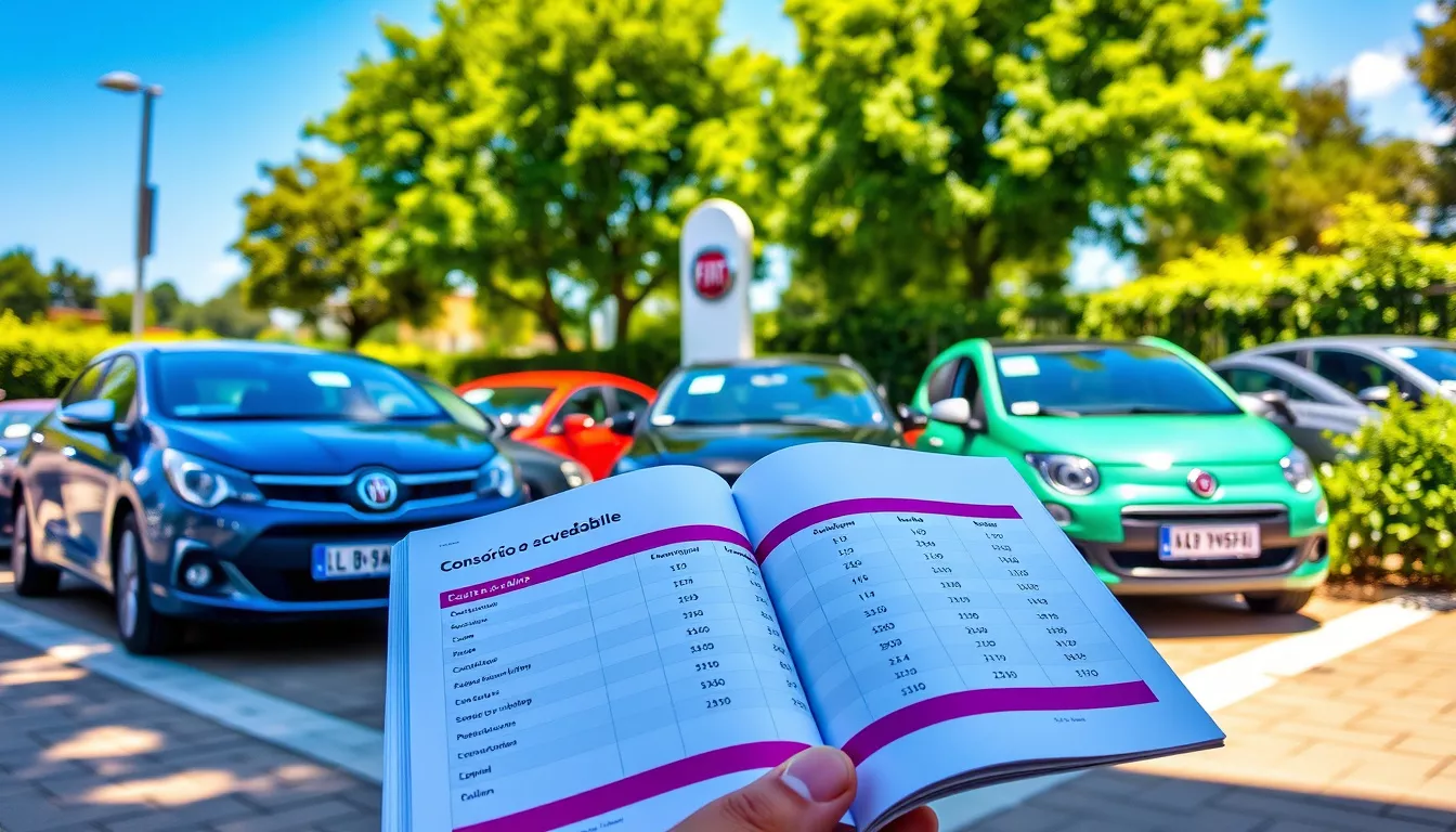 Tabela de Consórcio de Carros Fiat: valores por plano